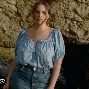 DOEN Tennessee top in sky bouton rose